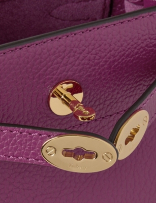 MULBERRY: Mini Islington Grained Leather Bucket Bag