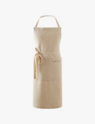 Charvet Francais Naturel Cotton And Linen Apron