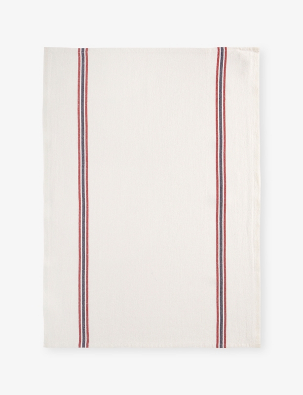 Drapeau Striped Linen Tea Towel