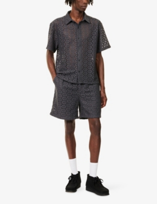 HONOR THE GIFT: Crochet Relaxed-Fit Cotton-Blend Shorts