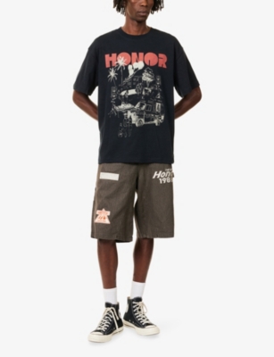 HONOR THE GIFT: Block Party Graphic-Print Short-Sleeve Cotton T-Shirt