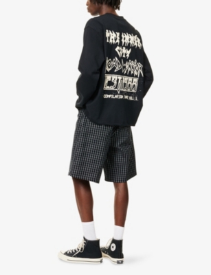 HONOR THE GIFT: Warrior Graphic-Print Long-Sleeve Cotton Top
