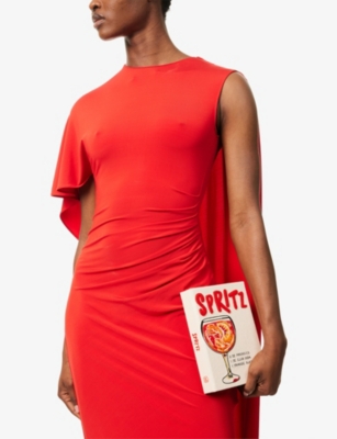 OLYMPIA LE-TAN: Spritz Embroidered Book Cotton-Blend Clutch Bag