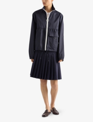 PRADA: Re Nylon Logo-Embellished Woven Blouson Jacket