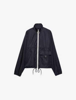 PRADA: Re Nylon Logo-Embellished Woven Blouson Jacket