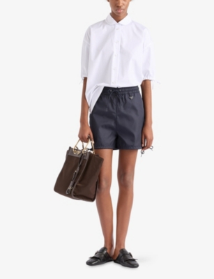 PRADA: Triangle-Logo Re-Nylon Shorts