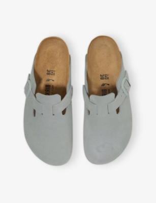 BIRKENSTOCK: Boston Suede Clogs