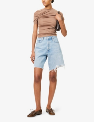 AGOLDE: Indra High-Rise Denim Shorts