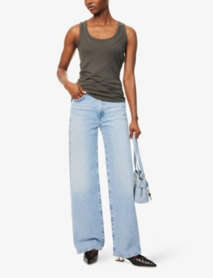 Agolde Womens Beam (lt Vint Ind) Harper Straight-leg Denim Jeans In Beam (lt Vint Ind)