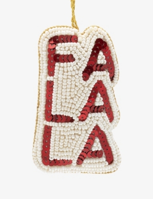 ANNA + NINA: Fa La La Beaded Christmas Tree Ornament