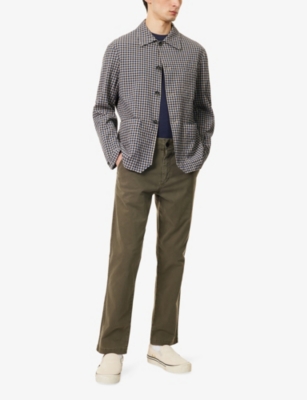 Citizen Of Humanity Mens Elijah Chino Straight-leg Stretch-cotton Trousers Pine In Pine