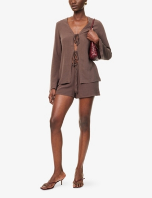 4TH & RECKLESS: Jules Flared-Cuffs Woven Top