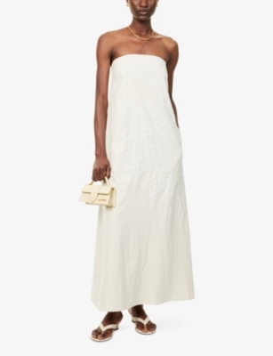 4TH & RECKLESS: Elysia Embroidered Woven Maxi Dress