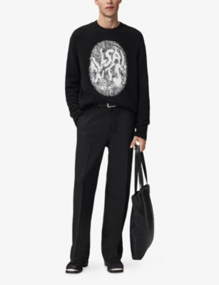 ALLSAINTS: Ridges Relaxed-Fit Stretch Alpaca-Blend Jumper