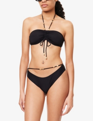 Eres Womens Melia Bandeau Bikini Top Noir In Black