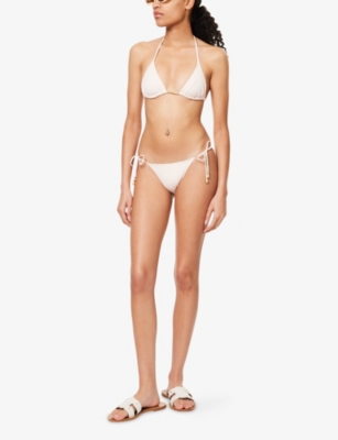 ERES WOMENS EAU DE ROSE EXQUISE SELF-TIE BIKINI BOTTOMS 