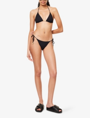 ERES WOMENS NOIR EXQUISE SELF-TIE BIKINI BOTTOMS 