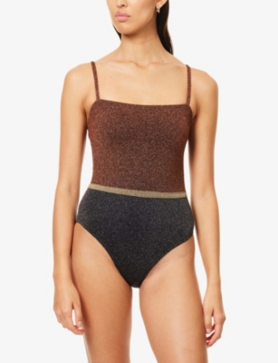 Eres Womens Multi Calanque Metallic-knit Swimsuit In Multi