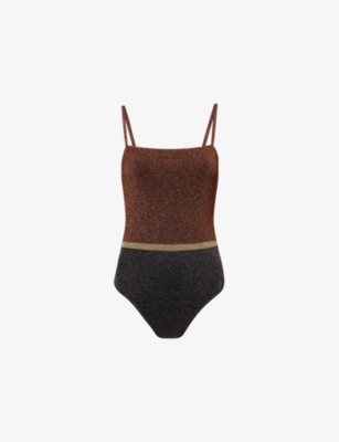 Eres Womens Multi Calanque Metallic-knit Swimsuit In Multi