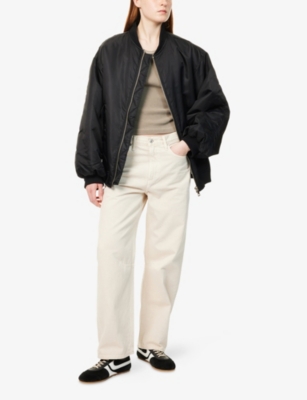 Citizen Of Humanity Womens Citizens Of Humanity Miro Relaxed-fit Denim Trousers In Almondette (light Brown)