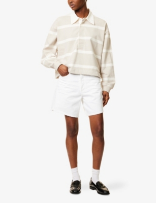 Citizens Of Humanity Marlow High-rise Denim Shorts In Polish (white)