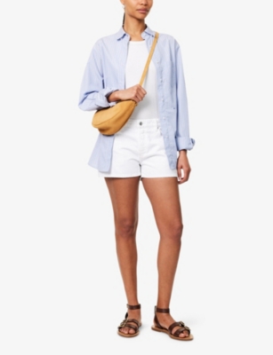 FRAME: The Hang Mid-Rise Denim Shorts