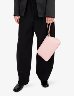 Givenchy Womens Flamingo Day Leather Pouch In Pink