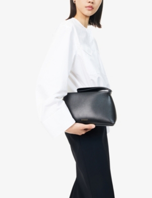 Givenchy Womens Day Leather Pouch Black In Black