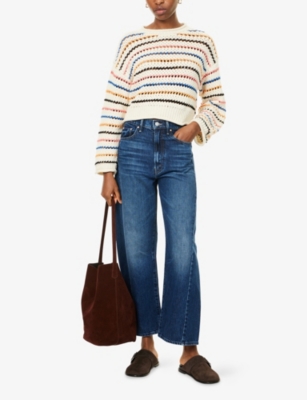 Mother Womens Did You Bring Me Anythin The Half-pipe Ankle Denim Jeans