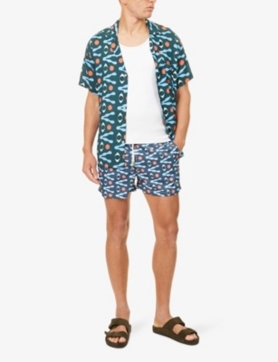 ARRELS BARCELONA MENS ARRELS BARCELONA X DAVID VANADIA BLUE EYES SWIM SHORTS 