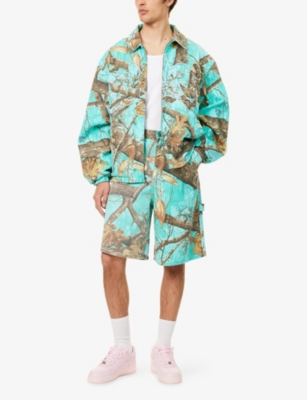 AWAKE NY: Painter Wide-Leg Denim Shorts