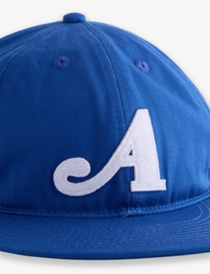 Awake Ny Mens Navy Classic A Logo-embroidered Cotton Baseball Cap In Blue