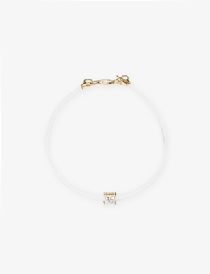 THE DIAMOND LAB: Lab 100 18ct Yellow-Gold and 0.49ct Princess-Cut Lab-Grown Diamond Bracelet