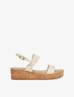 DUNE: Laliz Leather Flatform Sandals