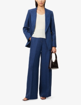 CITIZENS OF HUMANITY: Citizens of Humanity x Argent Park Wide-Leg Linen Trousers