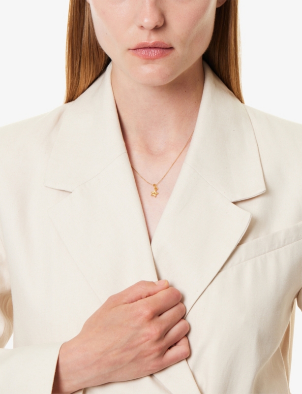 Star Energy 18ct Yellow Gold-Plated 925 Sterling Silver Earring Charm