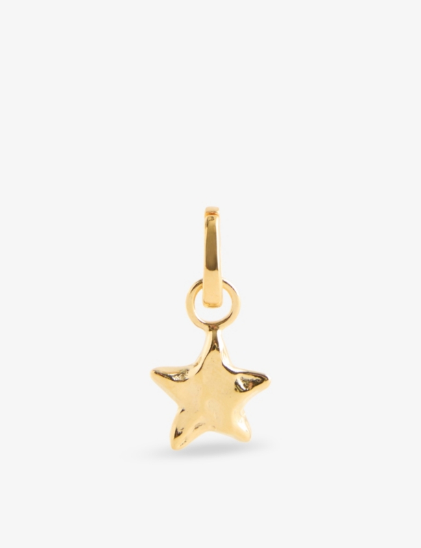 Star Energy 18ct Yellow Gold-Plated 925 Sterling Silver Earring Charm