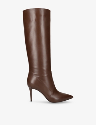 GIANVITO ROSSI: Hansen Vitello Glove 45 Leather High-Leg Boots