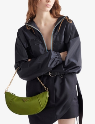 PRADA: Re-Nylon Brand-Plaque Shoulder Bag