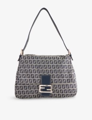 RESELFRIDGES: Pre-Loved Fendi Zucchin Mamma Forever Canvas Shoulder Bag