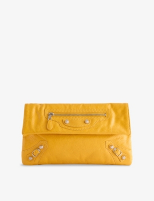 RESELFRIDGES: Pre-Loved Balenciaga Motocross Leather Clutch Bag