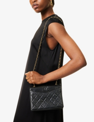 RESELFRIDGES: Pre-Loved Chanel CC Quilted Full Flap Leather Crossbody