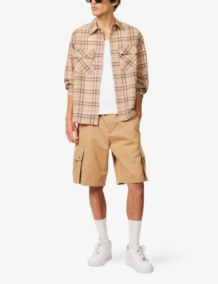 REPRESENT: Sheer Flannel Check-Pirnt Woven Shirt
