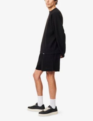 Represent Mens Mesh Relaxed-fit Woven Shorts Jet Black Xl In Black
