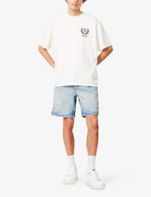 REPRESENT: Tailored Straight-Leg Denim Shorts