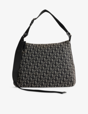 RESELFRIDGES: Pre-Loved Dior Trotter  Canvas Cross-Body Bag