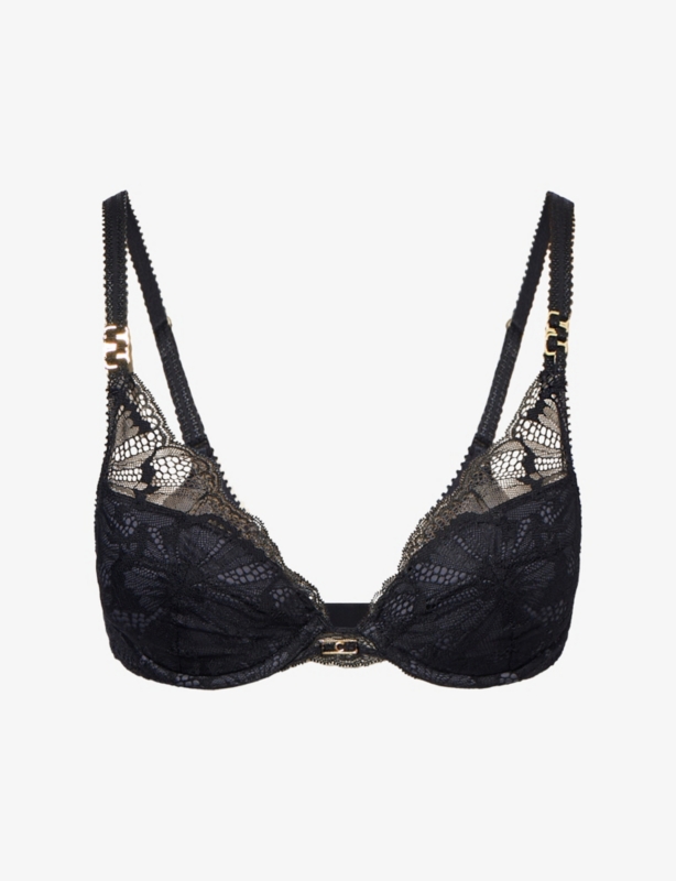 Muse Floral-Lace Push-Up Bra