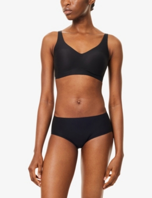 Chantelle Womens Black Lab Softstretch Power Non-wired Bra In Black