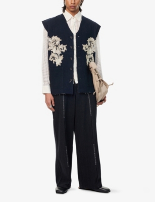 KARTIK RESEARCH: Zardozi Appliqué Cotton Work Vest