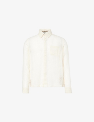 KARTIK RESEARCH: Semi-Sheer Boxy-Fit Cotton Shirt